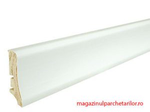 Plinte albe din lemn infoliate P20
