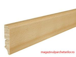 Plinta din lemn P50 stratificat cu furnir Fag