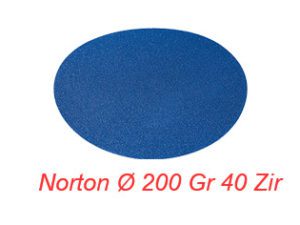 NORTON Ø 200 Gr 40 Zir