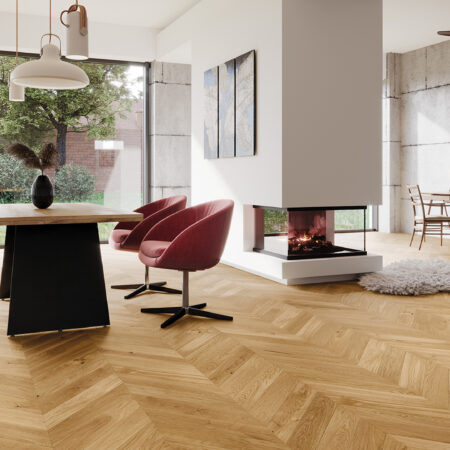 Parchet stejar  Bright Chevron 130