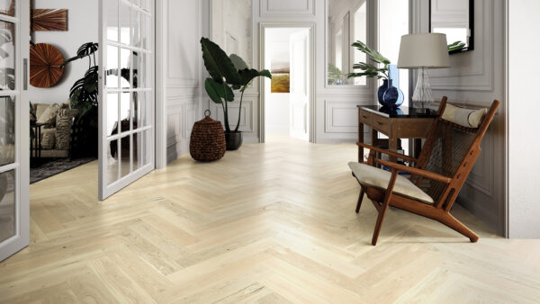 Parchet stejar Bianco Herringbone 130