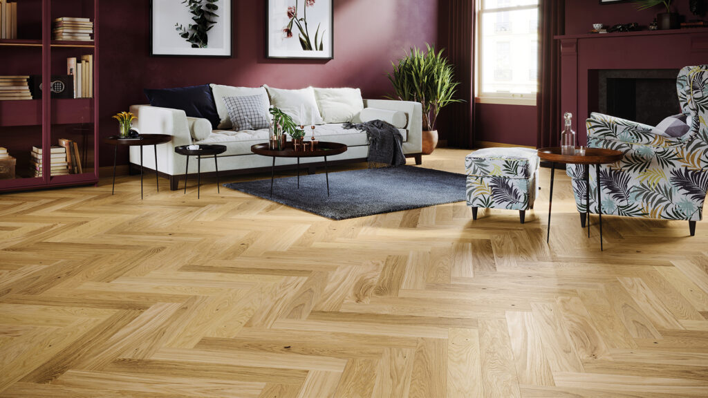 Parchet stejar Bright Herringbone 110