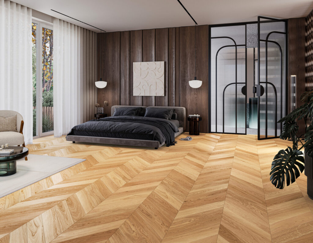 Parchet stejar  Caramel Chevron 130
