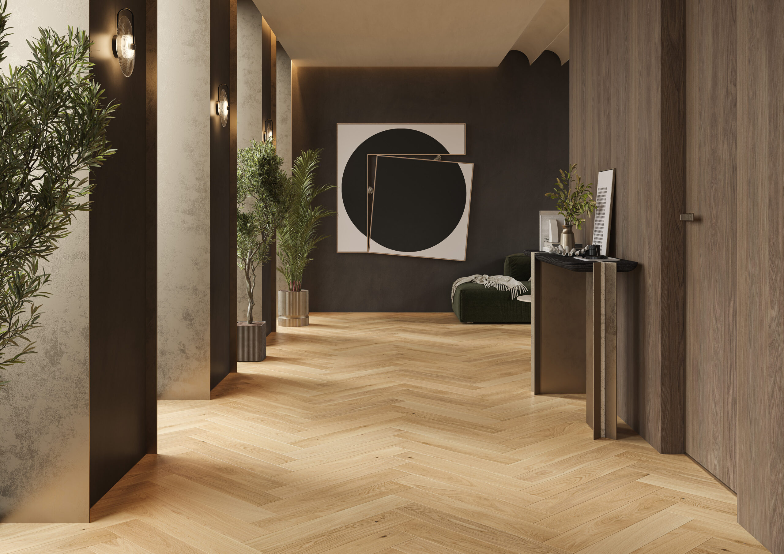 Parchet stejar Caramel Herringbone 110 - imagine 6