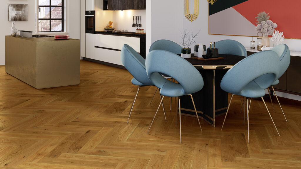 Parchet stejar Vibrance Herringbone 110