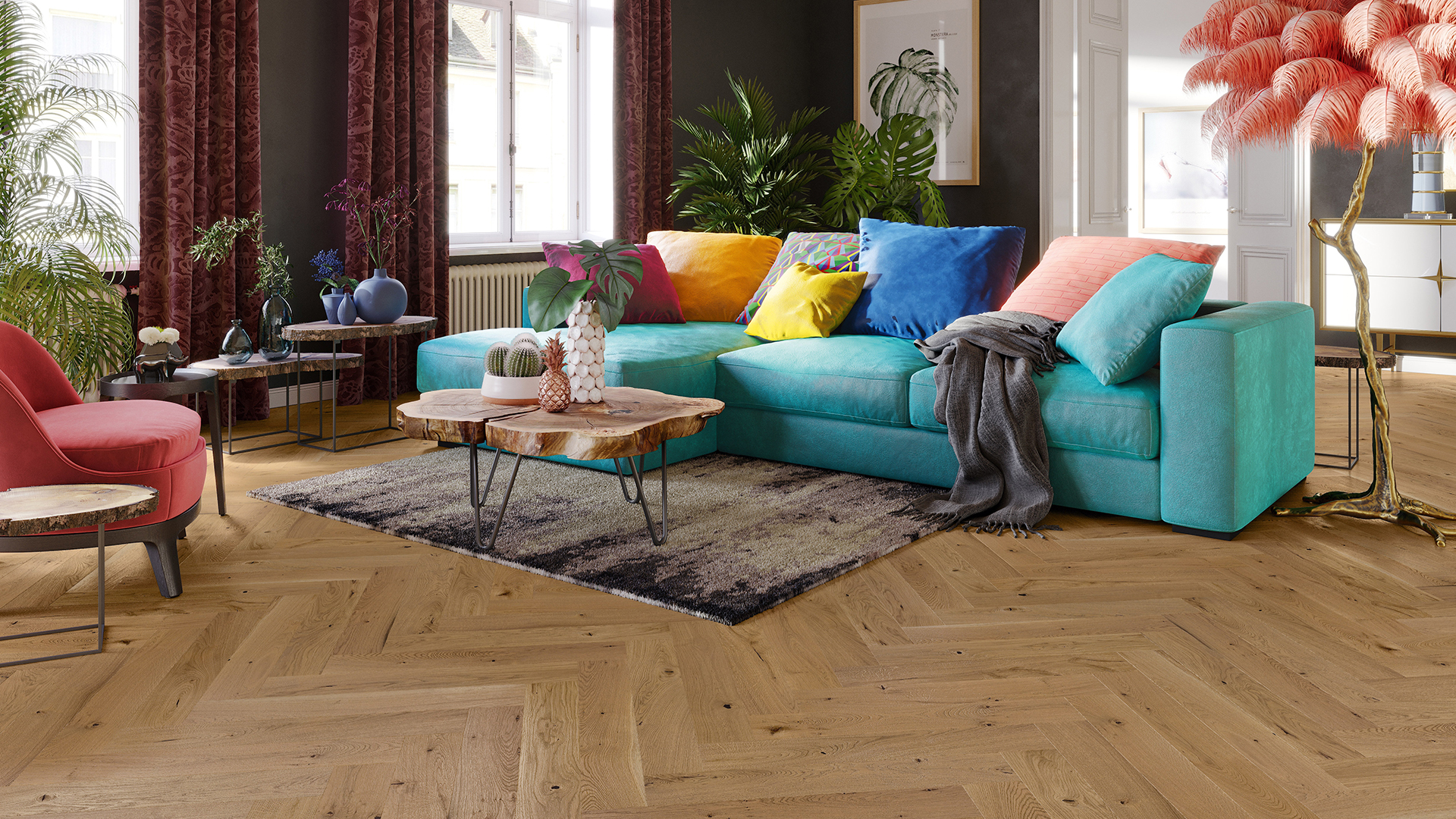 Parchet stejar Mainland Herringbone 110