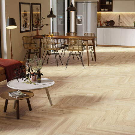 Parchet stejar Mount Blanc Herringbone 110