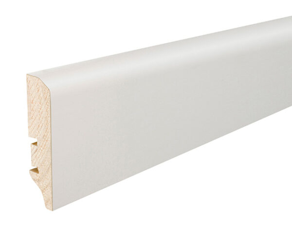 Plinta lemn P50 folie albă