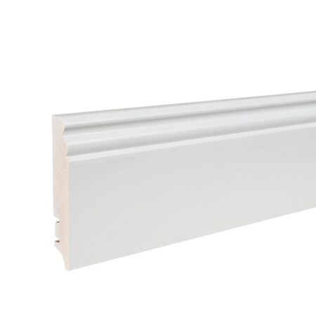 Plinta lemn P9H albă lăcuită