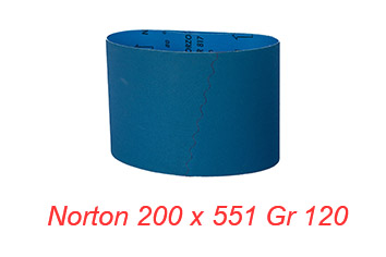 Bandă abrazivă Norton 200 x 551mm gr 120 zirconiu