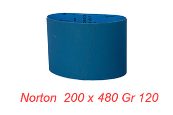 Bandă abrazivă Norton 200 x 480mm gr 120 zirconiu