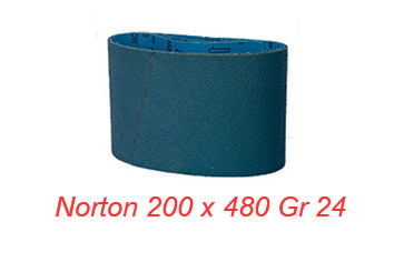 Bandă abrazivă Norton 200 x 480mm gr 24 zirconiu
