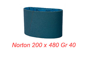 Bandă abrazivă Norton 200 x 480mm gr 40 zirconiu