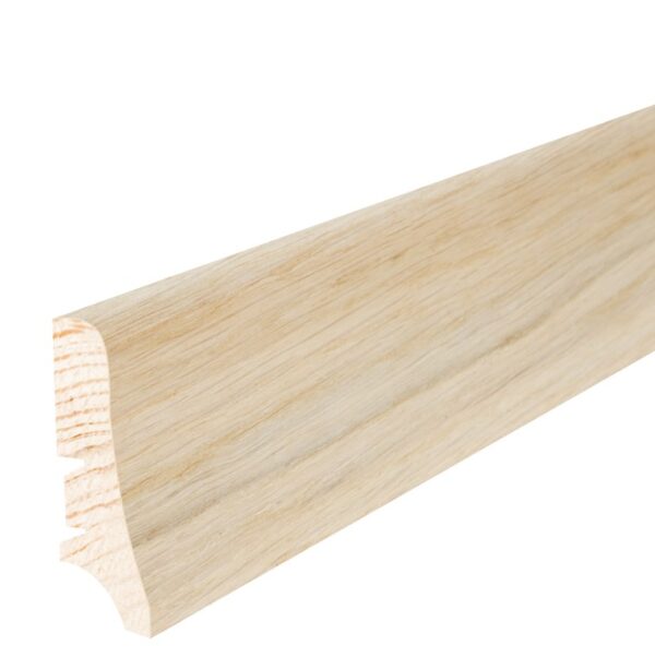 Plinta lemn P20 stejar uleiat alb