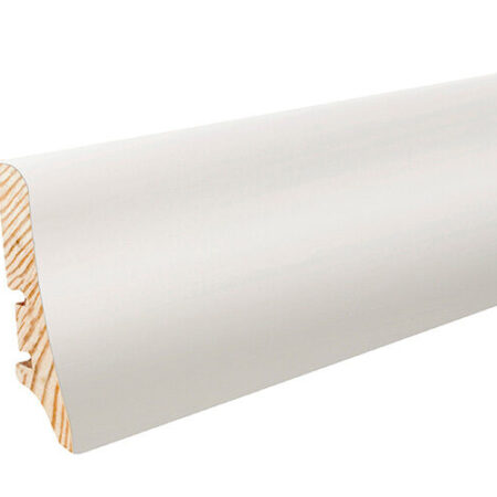 Plinta lemn P20 folie albă