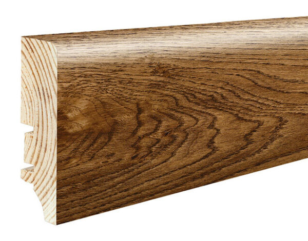 Plinta lemn P6P stejar lac cognac Bigar