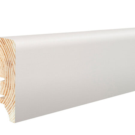 Plinta lemn P6P folie albă