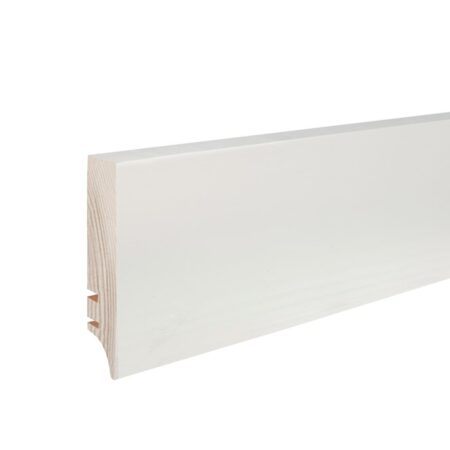 Plinta lemn P7C albă lăcuită