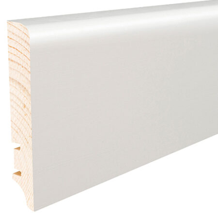 Plinta lemn P61 Folie alba