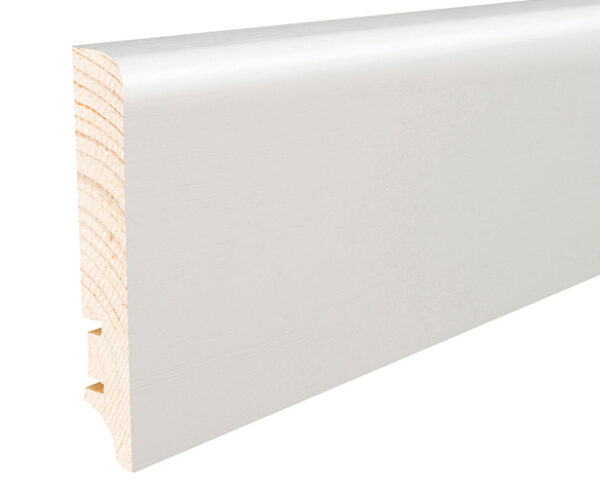 Plinta lemn P61 Folie alba