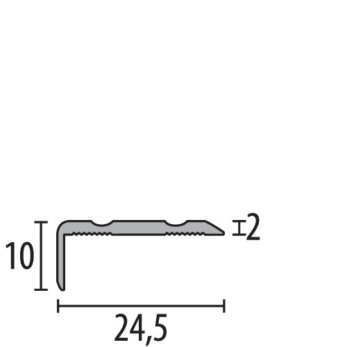 Profil pentru scară 236 F3 polișat - imagine 2