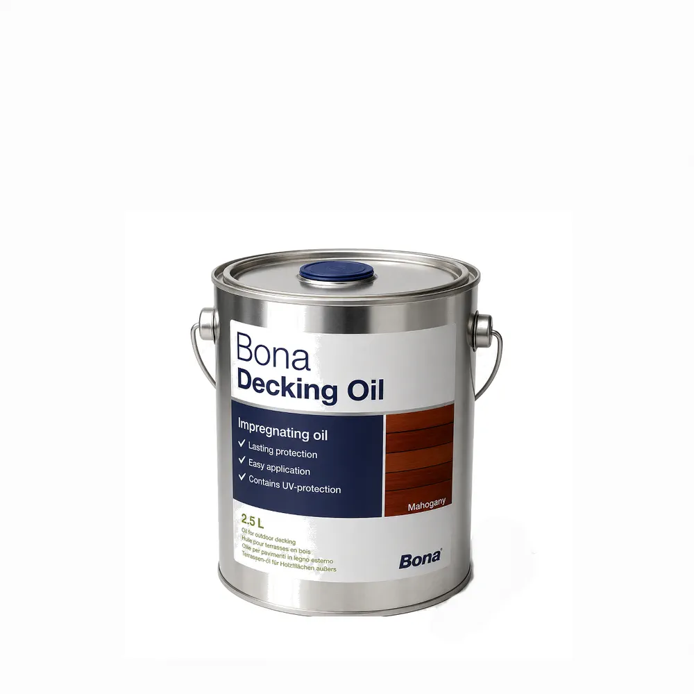 Bona Decking Oil Mahogany 2,5 L, ulei pentru terase cu protecție UV și nuanță mahon