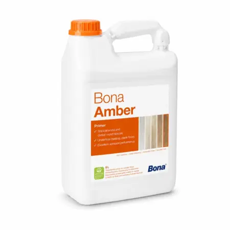 Bona Amber grund pe bază de apă pentru parchet, cu nuanță bogată de chihlimbar