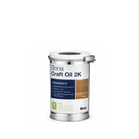 Recipient Bona Craft Oil 2K Neutral 1,25 L, ulei bicomponent pentru pardoseli din lemn