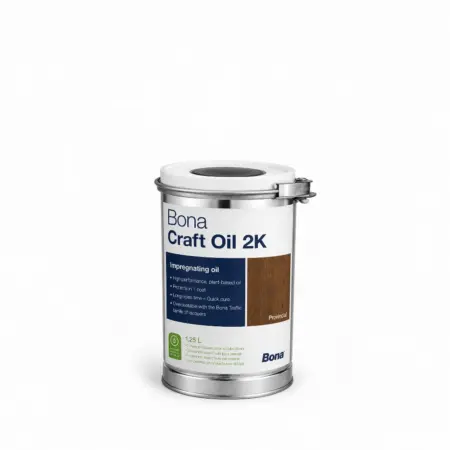 Bona Craft Oil 2K Provincial 1,25 L, ulei bicomponent brun pentru pardoseli din lemn