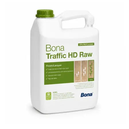 Bona Traffic HD Raw lac pentru parchet cu aspect de lemn netratat și finisaj ultra mat 5L