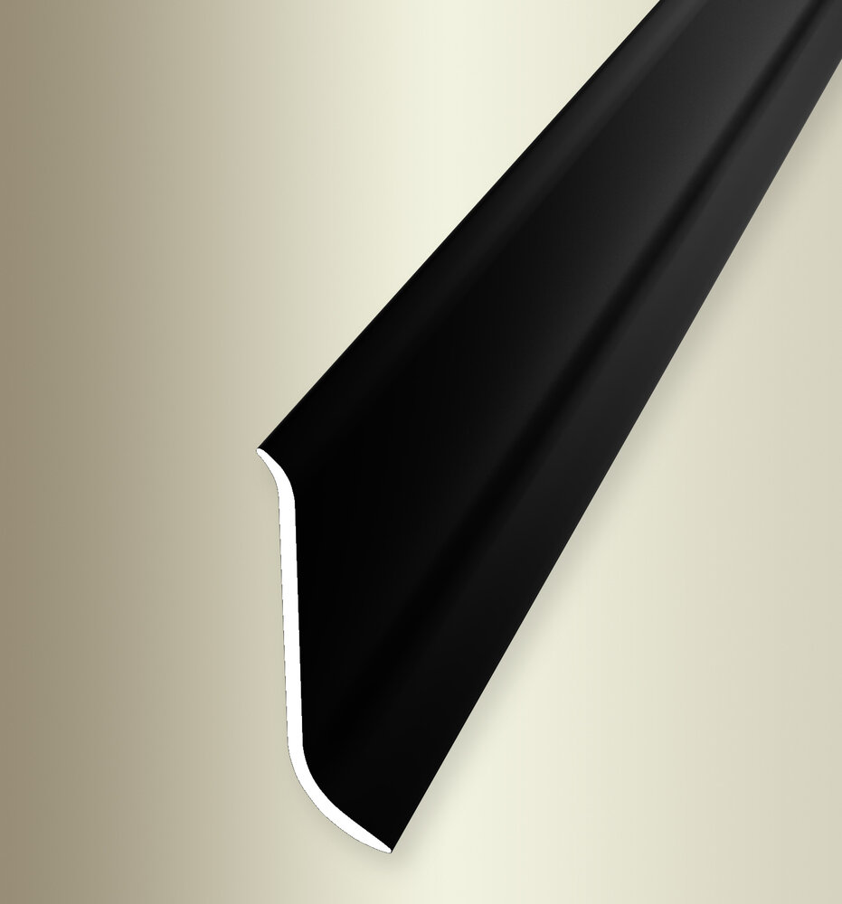 Plintă aluminiu 912 U F16 neagră