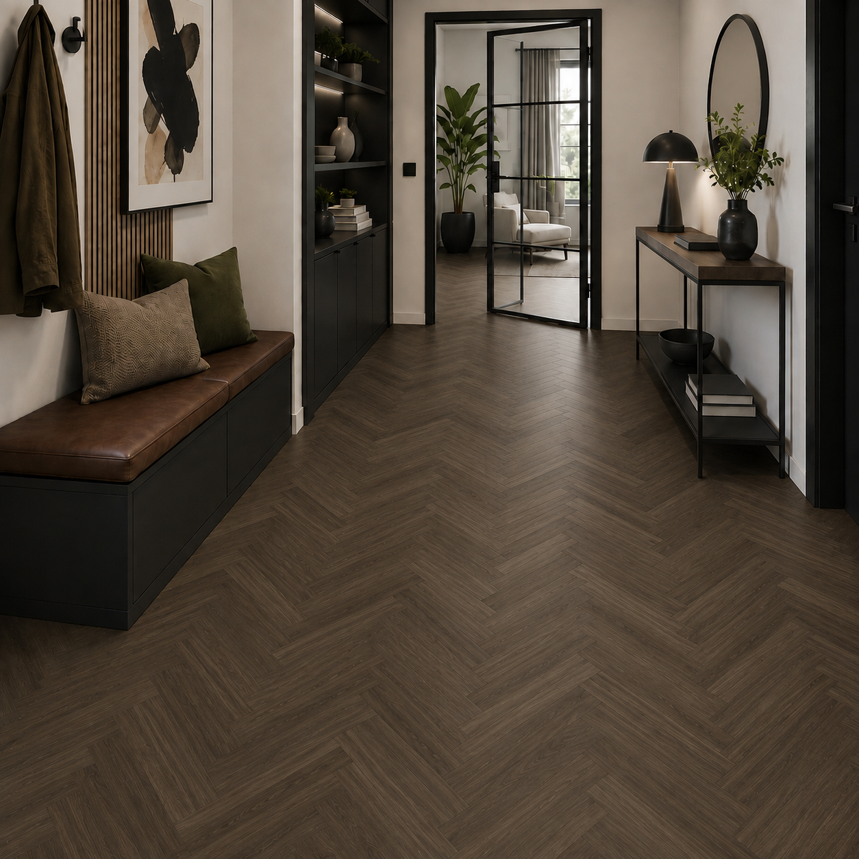 Vinil Stejar Oxford Dark brown Hr 1748855