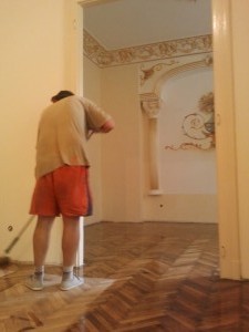 aplicare lac alchidic        