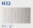 cod culoare Kuberit lemn H 32 Alb Gri