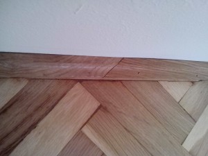 pervaz stejar taiat la 45 
