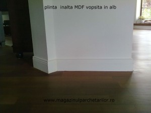 plina inalta mdf vopita in alb              